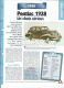 Fiche Pontiac 1938 (1938) - Un Siècle D'Automobiles (Edit. Hachette) - Voitures