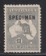 Australia 1923-24 Specimen, Mint Mounted, 3rd Wmk, Type C, Sc# ,SG 75s - Ungebraucht