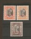 INDIA - JAIPUR 1943/1944 OFFICIALS ¾a, 2a, 8a SG O24, O26, O29 MOUNTED MINT Cat £12.75 - Jaipur