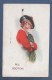 SCOTLAND - CP ILLUSTRATEUR A IDENTIFIER - BELLE JEUNE FILLE - ALL SCOTCH ! - J. SALMON SEVENOAKS N° 816 - CIRCULEE 1916 - Other & Unclassified