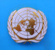 UNITED NATIONS UNPROFOR Peacekeeping Mission In Croatiia Large Official Enamel Cap Hat Badge UN Operations Nations Unies - Army