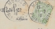 (RECTO / VERSO) MONACO EN 1916 - N° 132 - LA STATUE L' OCEANOGRAPHIE - CACHET ET TIMBRE DE MONACO - CPA - Fürstenpalast