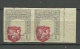 LITAUEN Lithuania 1919 Michel 37 U In Pair + ERROR * - Litauen