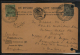 India  1935  KG V  ON MYSORE STATE GOVT SERVICE Post Card Used  Filing Holes   # 87654  Inde  Indien - Postcards