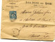 Lettre Et Enveloppe De PONS - PARIS FOUCHÉ Aux ROCHES - Adressée à La Tremblade En 1884 Avec Timbre YT 101 (?) 15c - Pons