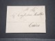 EGYPTE - Rare Lettre D´Alexandrie Pour Le Conseiller Du Consul Britannique Au Caire - Portage Privé - Janv 1846 - P16852 - Vorphilatelie