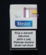 KOSOVO (SERBIA) WINSTON BLUE EMPTY HARD PACK, USA CIGARETTES KOSOVO EDITION WITH FISCAL REVENUE STAMP. - Boites à Tabac Vides