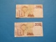 2000 LIRE   LOT DE 2 BILLETS - 2.000 Lire