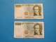 5000 LIRE   LOT DE 2 BILLETS - 5000 Lire