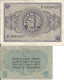 1918/1938 - ITALIEN , 2 Banknoten, Gute Zustand, 2 Scan - Other & Unclassified