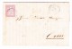 Heimat SG UZNACH 15.5.1860 Mit 15Rp. Strubel #24G Brief Nach Chur - Briefe U. Dokumente