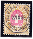 Heimat SG RORSCHACH Telegraphenbüro 27.9.1886 Auf 3Fr. Telegraphen Marke #18 - Télégraphe