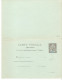 Entero Postal Doble De Saint Pierre Et Miquelon - Postal Stationery