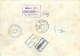 LIECHTENSTEIN - 1956 - NOMBREUX CACHETS  & OBLITERATIONS SUR TIMBRES CROIX ROUGE N° 300, 301, 302,303 - RETOUR - Franking Machines (EMA)