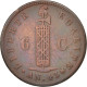 Monnaie, Haïti, 6 Centimes, 1846, TTB, Cuivre, KM:28 - Haïti