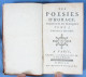 Poésies D'HORACE / Desaint & Saillant En 2 Tomes De 1760 / Bilingue Latin-Français - 1701-1800