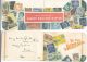 1975 MAILMAN GIFT ENVELOPE (for Putting Christmas Gift To Mailman) Depicting Pictures Of World Stamps - Cinderellas