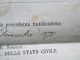 Delcampe - Italien 1871 Notificazione Di Cambiamento Di Residenza No 95. Municipio Sezione Statistica Di Lugo. Viele Stempel - Dienstmarken