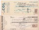 LOT DE 4 LETTRES DE CHANGE TIMBREES LYON -PARIS -CABLERIE-COL RADIO-EMAILLERIE RHONE-TRANSFORMATEURS FERRIX - Bills Of Exchange