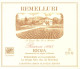 Delcampe - Lot 12 étiquettes Vins Cave REMELLURI Rioja Espagne - Dont 1 Pour Bouteille Impériale De 600 Ml. - Altri & Non Classificati