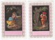 2 Rares Chromos Saynète Impr. Testu Massin ? Bognard ? Support Papier Enfant Costume Statue Cupidon Ange Amour A7-34 - Sonstige & Ohne Zuordnung