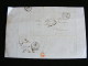 Lettre Avec Marque Postale - Granville 25 - écrite à Granville Par Hué Avocat Envoyée Vers Paimpol Le 5 Décembre 1852 M1 - 1849-1876: Période Classique