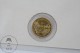 Guernica Pablo Picasso Small Golden Coin/ Medal In A Plastic Card - Autres & Non Classés