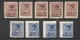 MONTENEGRO 1943 OCCUPAZIONE TEDESCA CETTIGNE SOPRASTAMPATI OVERPRINTED SERIE COMPLETA MNH - Occup. Tedesca: Montenegro