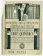 BIGLIETTO D'INGRESSO MINISTERO DELLA ISTRUZIONE DIREZIONE GENERALE DELLE ANTICHITà E BELLE ARTI FASCISMO ANNO 1927 - Biglietti D'ingresso