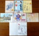 SELECTION DE  7CARTES MAXIMUM FRANCE- THEME  ILLUSTRATEURS AVEC SIGNATURES-  2 SCANS - Lots & Serien