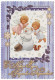 UKRAINE. MERRY CHRISTMAS AND HAPPY NEW YEAR! KIDS ANGELS AND SNOWMAN, SQUIRREL. Unused Postcard - Angeles