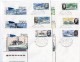 1979 - URSS - 6 Enveloppes - Marine De Recherche Scientifique De L'URSS - Bateaux Divers - Yvert N°4652 à 4657 - FDC