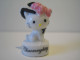 Fève Brillante - Charmmykitty - Hello Kitty - Chaton Chapeau Rose Et Noir   - Sanrio - Animaux