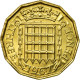 Monnaie, Grande-Bretagne, Elizabeth II, 3 Pence, 1967, SPL, Nickel-brass, KM:900 - F. 3 Pence