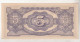 Burma 5 Rupees (1942-1944) , Pick 15b - Other - Asia