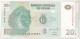 Congo , Democratic Republic , 20 Francs 2003 Unc - Demokratische Republik Kongo & Zaire