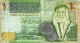 JORDAN 1 DINAR GREEN MAN COIN FRONT& CAMEL ANIMAL BACK SIG26 DATED 1429-2008 F+ P34 Like READ DESCRIPTION !! - Jordanië