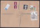 UK: Registered Cover Trafalgar Square To Netherlands, 1985, 5 Stamps, Machin, Customs Label At Back (2 Stamps Damaged) - Brieven En Documenten