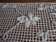 Grand Chemin De Table Blanc  Crochet D'art Fait Main 1940-1950 - Altri & Non Classificati