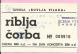 Concert Ticket - Riblja &#269;orba, 1983., Yugoslavia - Concerttickets