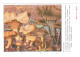 CPSM CHAMPIGNONS D EUROPE CHANTERELLE GIROLLE TROMPETTE MORTS PAR ROGER HEIM PUB TERRAMYCINE - Paddestoelen