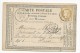 SEINE INFERIEURE - 1876 - CARTE PRECURSEUR ENTIER TYPE CERES Avec REPIQUAGE (LIBRAIRIE FLEURY) De ROUEN - Precursor Cards