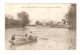 CPA 30 BEAUCAIRE ( Environs ) Bords Du Gardon Près COMBS Femmes Dans Une Barque Maisons Clocher 1904 - Beaucaire