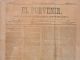 BP265 CUBA SPAIN NEWSPAPER ESPAÑA 1873 EL PORVENIR 18.04.1873 44X32cm - [1] Jusqu' à 1980