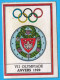 PANINI OLYMPIC GAMES MONTREAL 76 No.36. ANTWERPEN 1920. Belgium Belgie Poster (Yugoslavian Edition) Juex Olympiques 1976 - Trading Cards