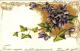 [DC2554] CPA - BELLA CARTOLINA IN RILIEVO CON STOFFA - FIORI VIOLA - Viaggiata - Old Postcard - Fiori