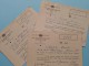 U.R.S.T.B. - K.V.B.S.V. Licence / Vergunning / Lidkaarten Etc... LOT / Anno 1964/65/66 Etc.... ( Zie Foto´s Details) ! - Andere & Zonder Classificatie