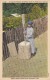 POSTAL DE AN INDIAN WOMAN GRINDING MAIZE IN PRIMITIVE FASHION (INDIO) GREAT SMOKY MOUNTAINS NATIONAL PARK - Indios De América Del Norte