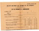 Formulaire SNCF 1938 INDEMNITES   DEMENAGEMENT - Collections