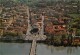 04983 "TORINO - CHIESA GRAN MADRE E PRECOLLINA - VEDUTA PANORAMICA AEREA" CART. POST. ORIG. NON SPEDITA. - Panoramische Zichten, Meerdere Zichten